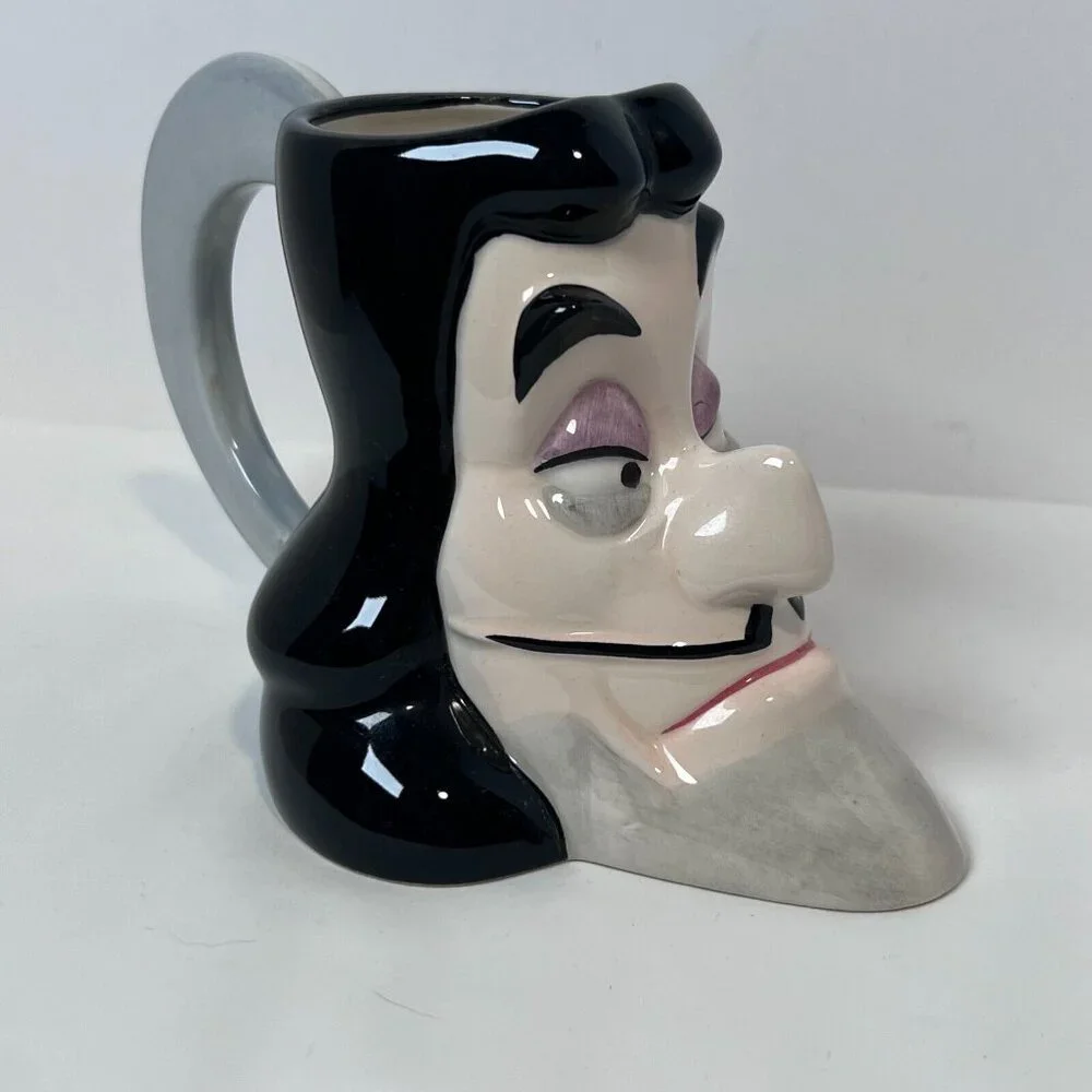 Disney 3D Captain Hook Face Mug Vintage 90s Peter Pan WDW DISNEY‎ Parks